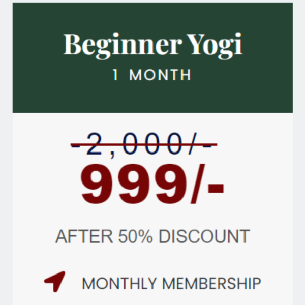 Beginner Yogi -1 MONTH